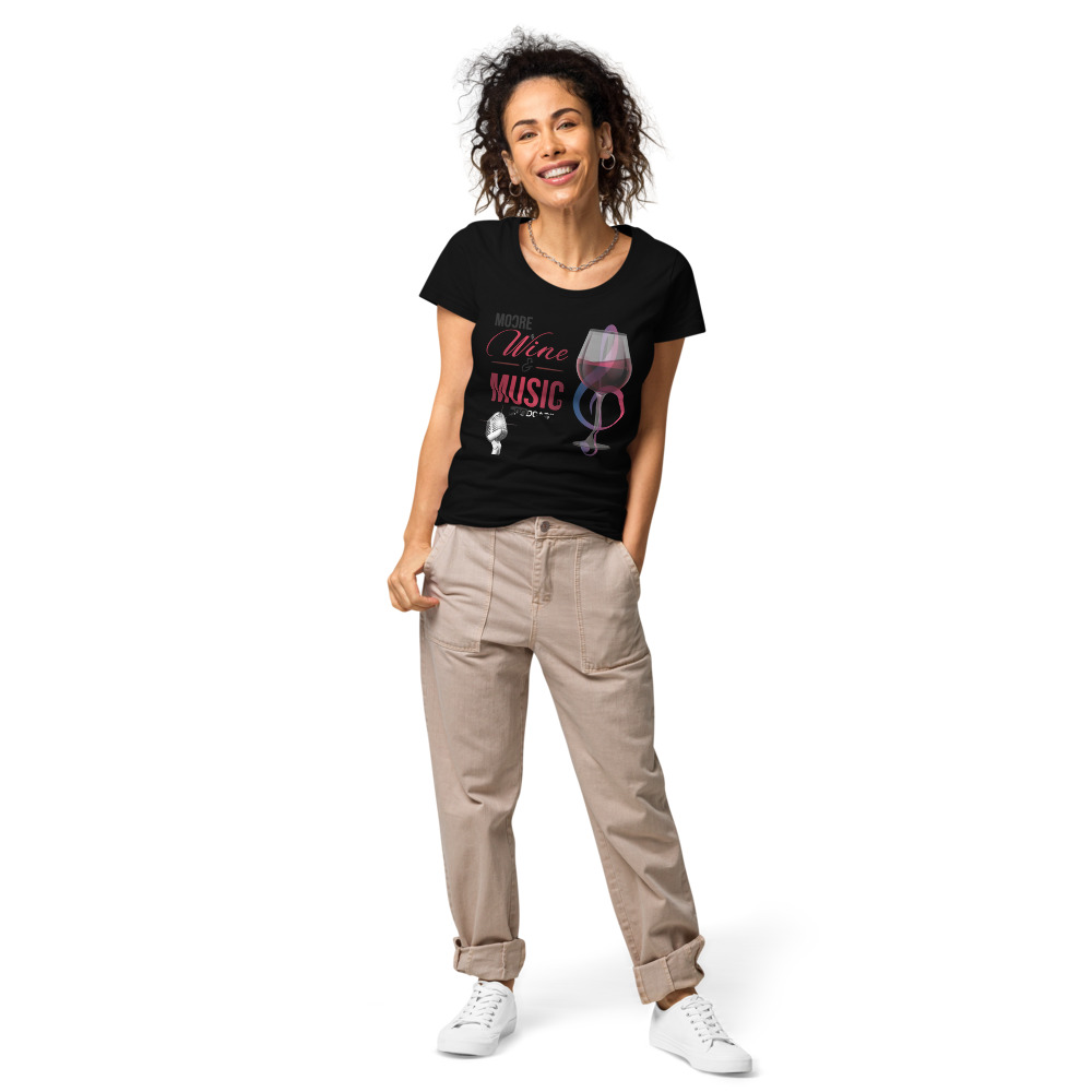 Moore Wine & Music Women’s basic organic t-shirt